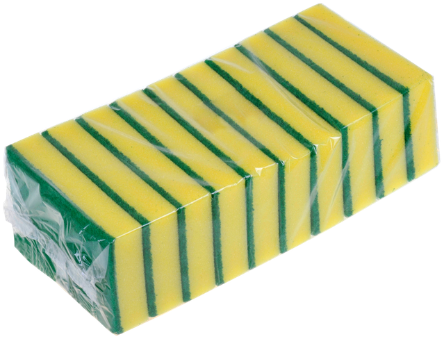 Betra Schuurspons Vlak Geel/Groen 140x95x28mm